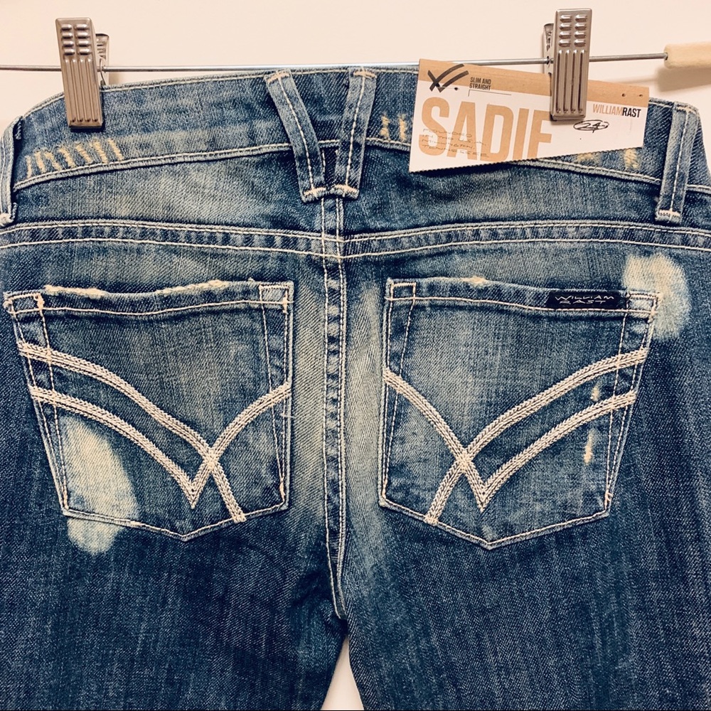 William Rast Sadie Slim & Straight Jeans 24 New